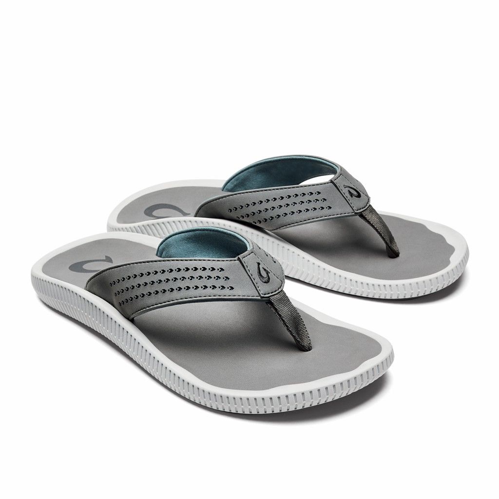 Sandalias Olukai Ulele - Chanclas Hombre Grises 20471-638